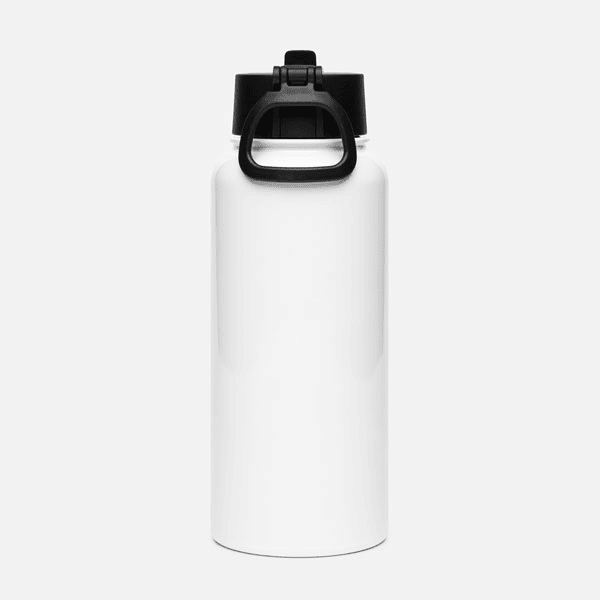 Stainless Steel Water Bottle with a Straw Lid 