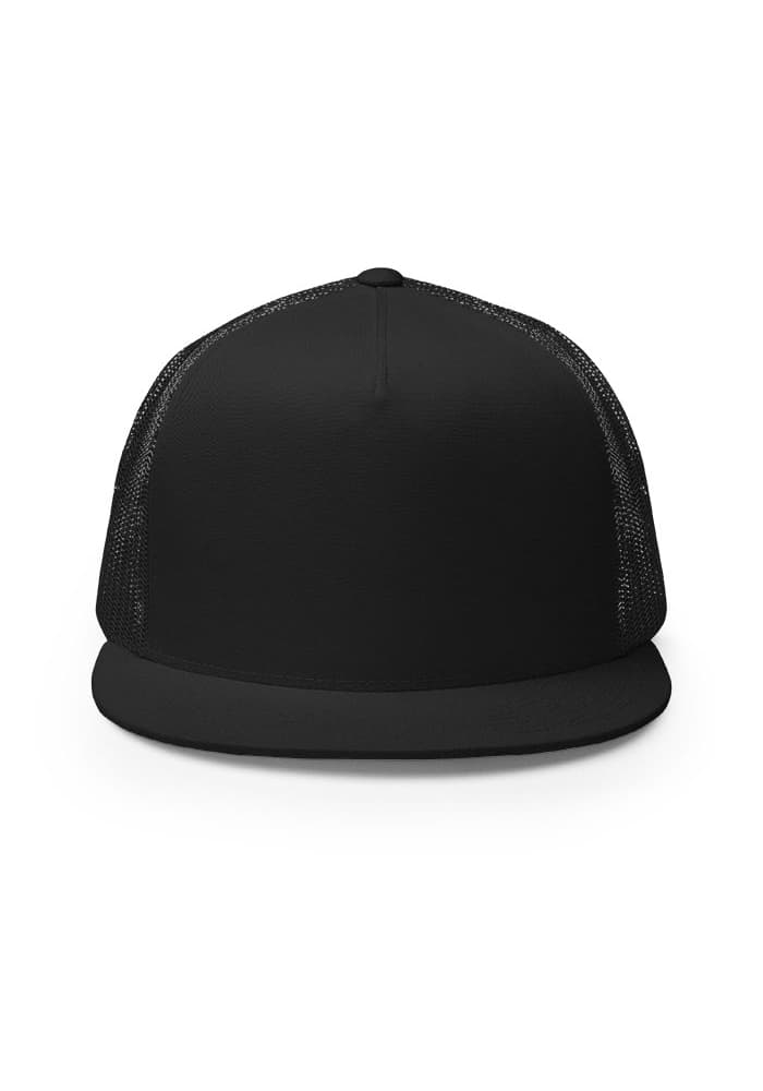 5 Panel Trucker Cap | Yupoong 6006 — Black