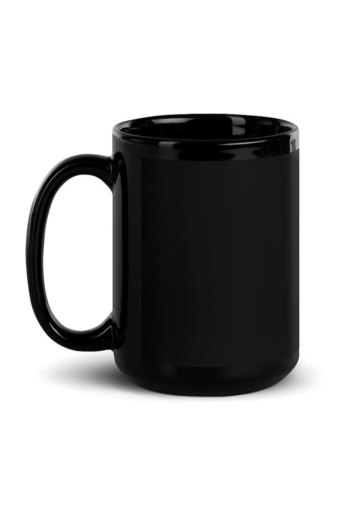 Black Glossy Mug — Black