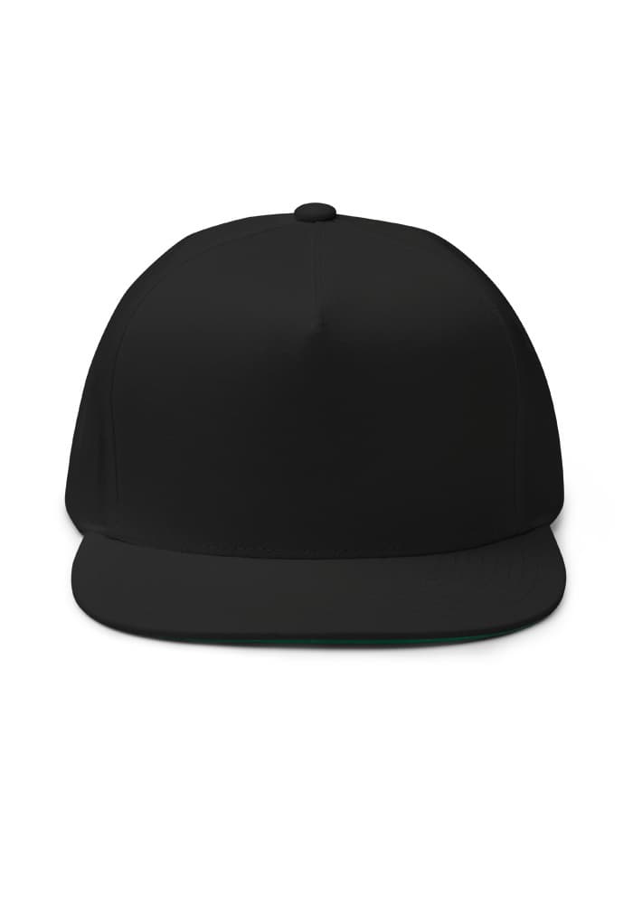 Flat Bill Cap | Yupoong 6007 — Black
